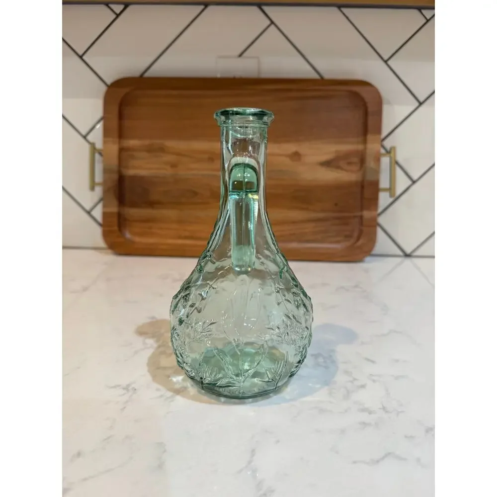 vintage Libbey Glass of Canada embossed glass cruet 90s neutral
